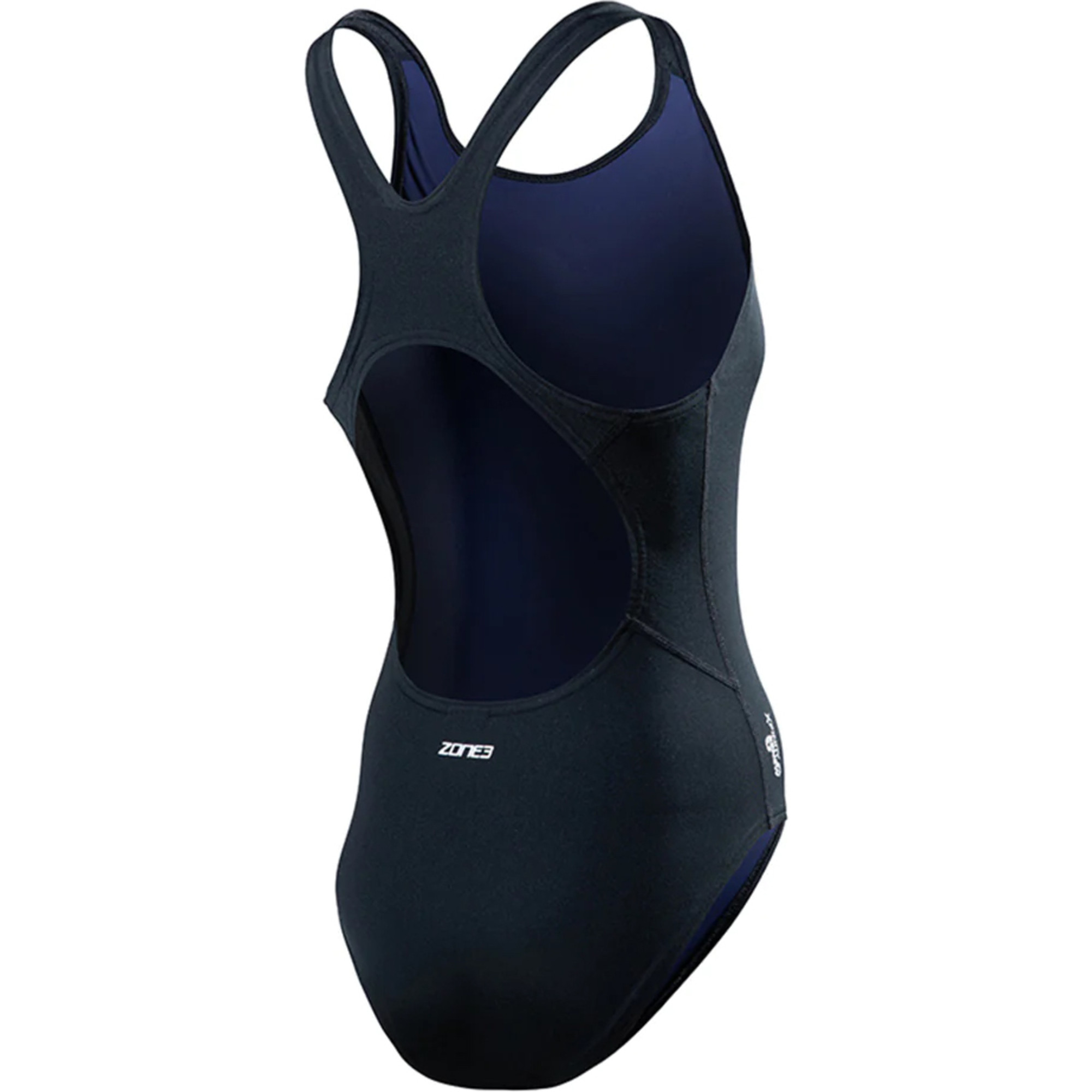 2024 Zone3 Womens OWS Renew Classic Swim Costume SW22WOWSC101 Black   2023 Zone3 Womens OWS Renew Classic Swim Costume SW22WOWSC101   Black Back.2000x2000 